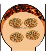 Pizza pec FAM 80 s komínom vpredu izolovaná