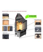 Kobok Chopok 730/500 Teplovzdušná kozubová vložka