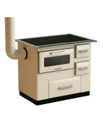 Sporák ELEGANT - sklo ľavý krémový 