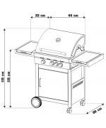 Plynový gril G21 California BBQ Premium line, 4 horáky + redukčný ventil zadarmo