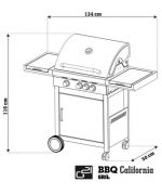 Plynový gril G21 California BBQ Premium line, 4 horáky + redukčný ventil zadarmo