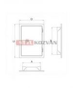 Komínová dvířka 140x210 biele