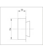 Záslepka ø130 mm nerez
