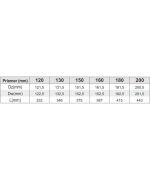 Sopúch ø160 / 45° nerez