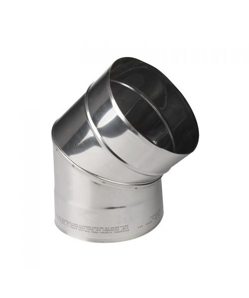 Koleno ø180/45° pevné, nerez