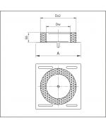 Kondenzačná ímka s podstavou ø120 mm nerez