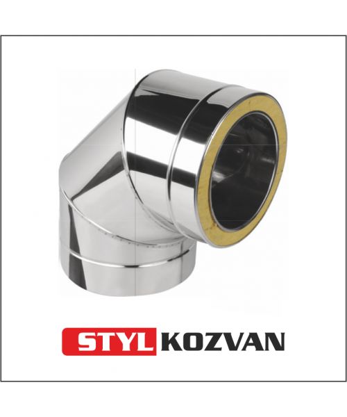 Koleno ø120 mm nerez - 90°