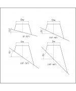 Prechod strechou 45° ø120 mm nerez
