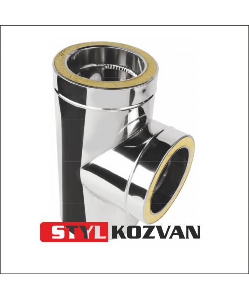 Sopúch ø130 mm nerez - 87°