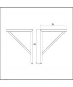 Konzola ø130 mm nerez