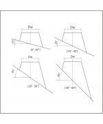 Prechod strechou 15° ø130 mm nerez