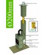 Komín priemer Ø200mm//uhol 90° Komínový systém SKC-CM UNIWERSAL CJ Blok