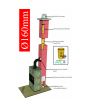 Komín priemer Ø160mm//uhol 90° Komínový systém ENERGO KERAMIC CJ Blok