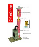 Komín priemer Ø200mm//uhol 90° Komínový systém ENERGO KERAMIC CJ Blok