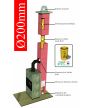 Komín s VO priemer Ø200mm//uhol 90° Komínový systém ENERGO KERAMIC CJ Blok