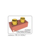 Komín priemer Ø200mm//uhol 90° Komínový systém ENERGO KERAMIC CJ Blok