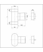 Sopúch ovál 120/220/ mm nerez