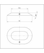 Sopúch ovál 120/220/ mm nerez