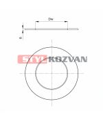 Klapka ø120 mm s dlouhým táhlem kouřovod