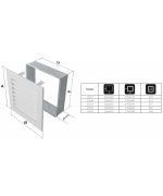 Mriežka 17x30 biela FRESH