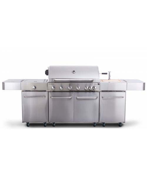 Plynový gril G21 Nevada, BBQ kuchyně Premium Line, 8 hořáků + redukční ventil zdarma