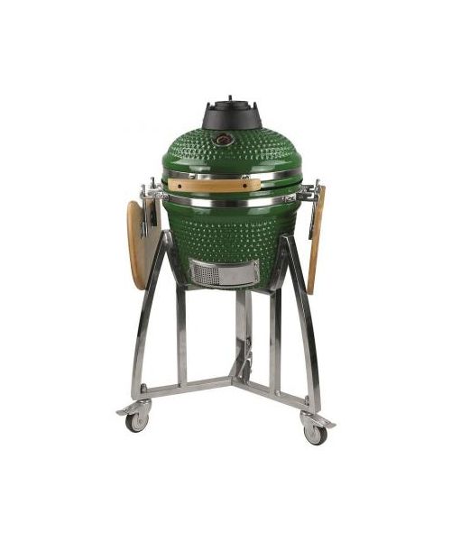 Gril Strend Pro Kamado Egg 16", priemer 33,50 cm, gril výška 73 cm, čierny, 40x57x97,50 cm