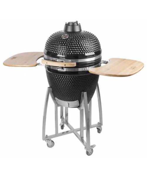 Gril Strend Pro Kamado Egg 16", priemer 33,50 cm, gril výška 73 cm, čierny, 40x57x97,50 cm
