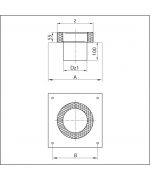 Päta nadstavca ø180 mm nerez