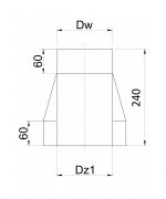 Komínové ústie ø120 mm nerez