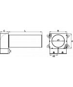 Stropní box ZN 2x75/125 