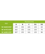 Stěnový box ZN 3x90/125 