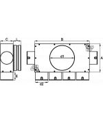 Rozdělovací box 6x63mm/160 mm