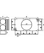 Rozdělovací box 8x75mm/200 mm