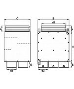 Rozdělovací box 6x63mm/160 mm - priamy
