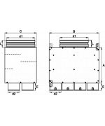 Rozdělovací box 8x90mm/160 mm - priamy