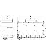 Rozdělovací box 12x90mm/200 mm - priamy