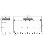 Rozdělovací box ZN dvouřadý 16x75/200