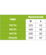 Koleno 45° s těsněním SPIRO ø160