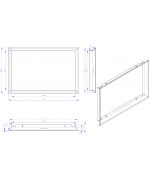 RÁMEK H2P RAM04 krycí polohluboký 4S - ROMOTOP