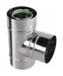 Sopouch T-kus 90° ø60/100 mm nerez kondenz