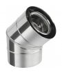 Koleno 45° ø80/125 mm nerez kondenz