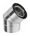 Koleno 45° ø80/125 mm nerez kondenz
