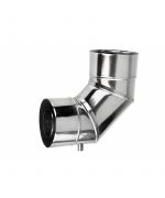 Koleno 90° s odvodem kondenzu ø80/125 mm nerez kondenz