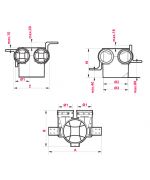 Stropní box 2x75mm/125 mm PLAST
