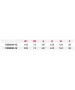 Rozdělovací box 12x75mm/160 mm PLAST