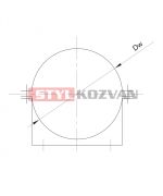 Objímka na stěnu ø100 mm nerez kondenz