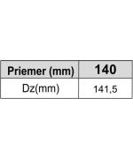 Záslepka ø140 mm nerez