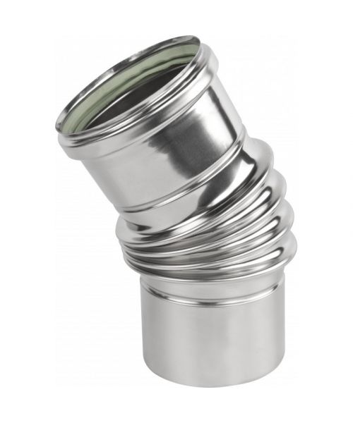 Koleno 30° ø100 mm nerez kondenz