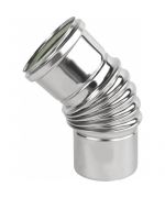 Koleno 45° ø100 mm nerez kondenz