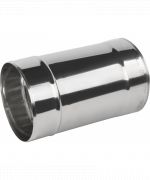 Roura rovná ø100 mm nerez - 250 mm